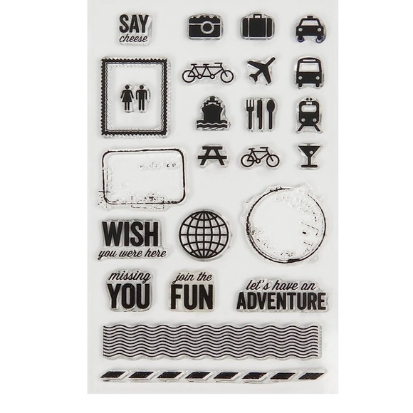 Cricut Premium Stamps - TRAVELING TOGETHER 24 pcs - Picture 3 of 7